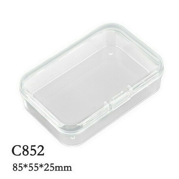 5Pcs Durable Jewelry Mini Clear Plastic Box Small Earplugs Container Storage New